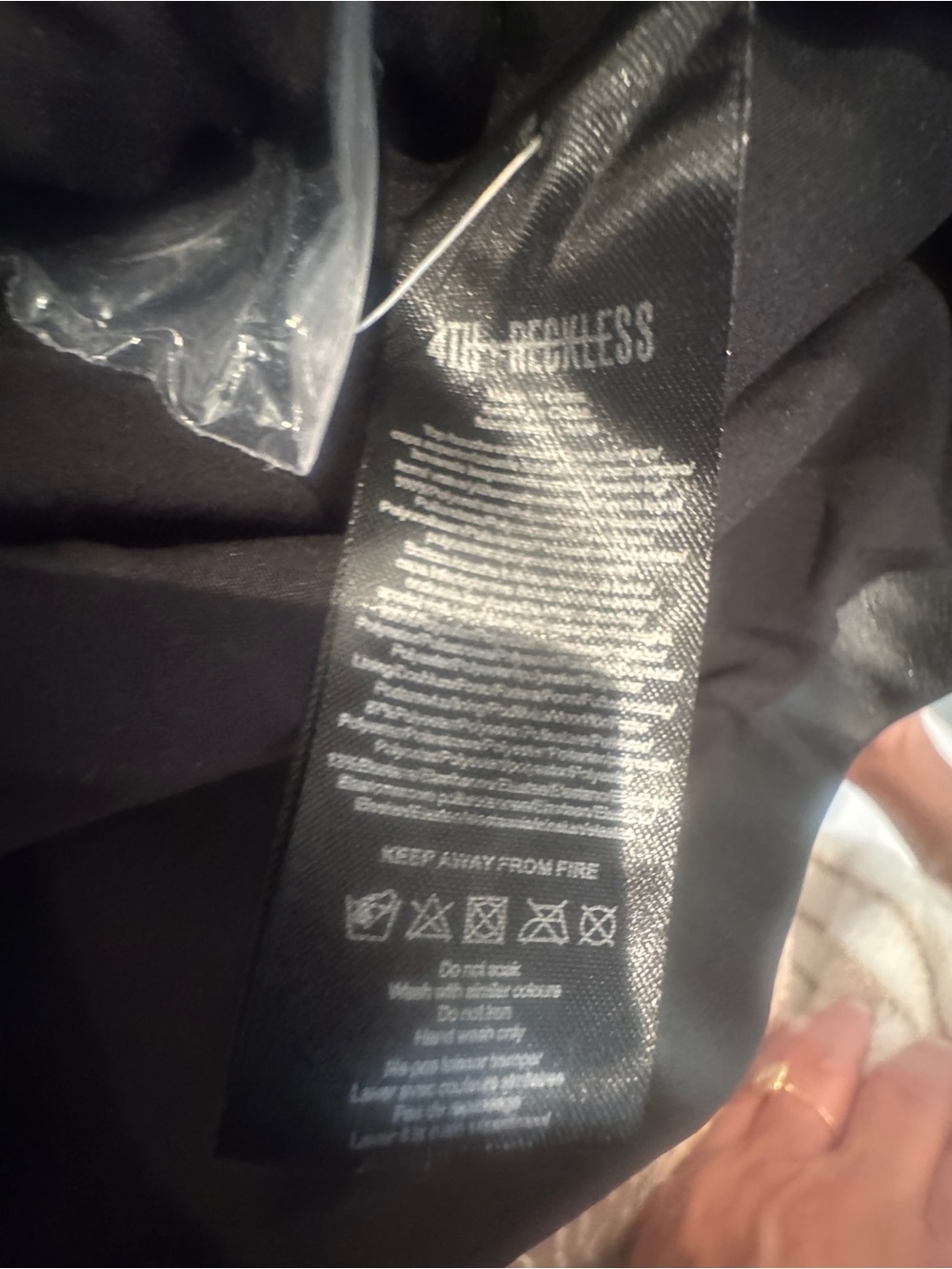 4th & Reckless Dayna Cropped Faux Leather Trenchcoat in Black S - Picture 8 of 8